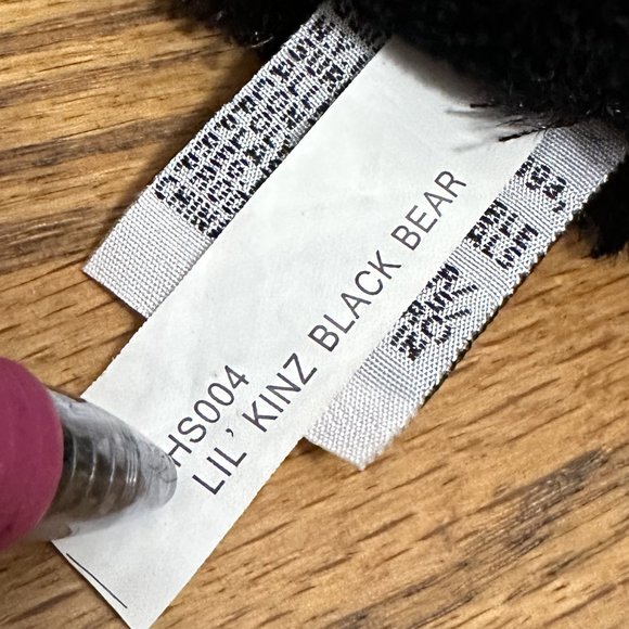 Webkinz Lil Kinz Black Bear HS004 Plush Toy No Code - Picture 3 of 3